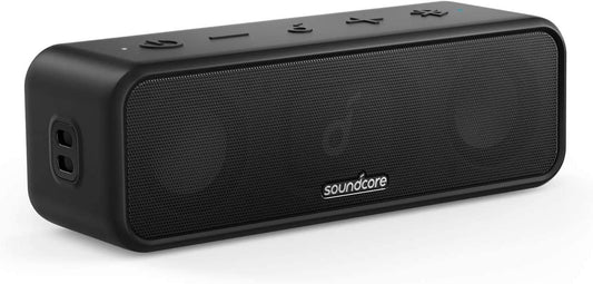 Portable Bluetooth Speaker - Wireless, IPX7 Waterproof, 24H Playtime, Pure Titanium Diaphragm Drivers, Partycast, Bassup, Custom EQ App - for Home, Shower, Outdoor, and Beach